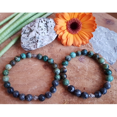 Valentijnscadeau: Liefdes armband Dark Turquoise